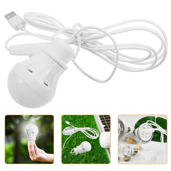 VERDANVERSE USB Camping Lantern, White Plastic, High-Capacity Battery, Compact and Lightweight