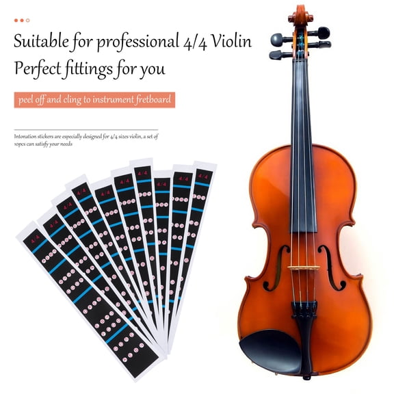 VERDANVERSE Violin Finger Guide Stickers 10Sheets for Beginners Children
