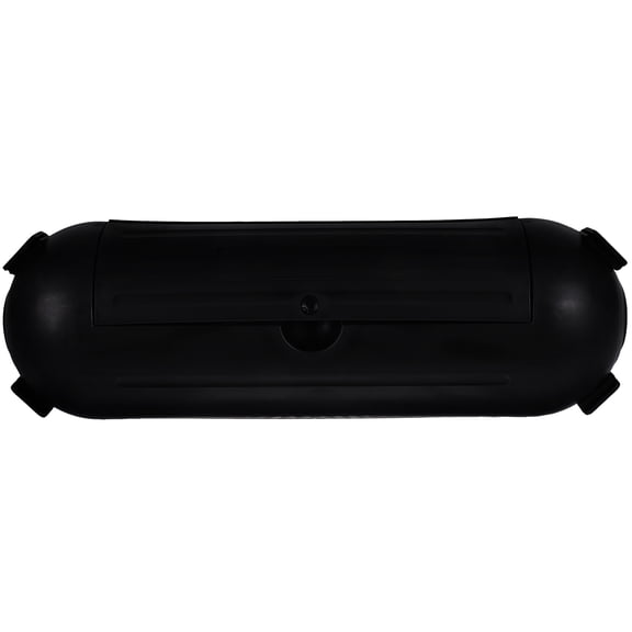 VERDANVERSE Waterproof Outdoor Connector Box in Black Plastic for Electrical Cable Protection and Safety