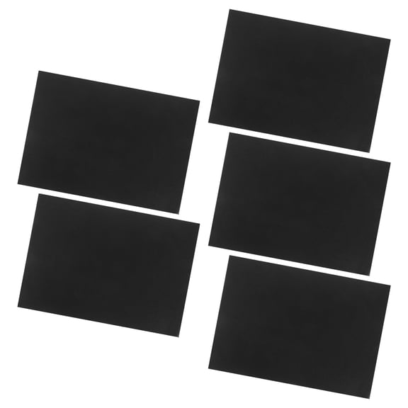 VERDANVERSE Matte Black PVC Laptop Shell Wrap Easy Remove Waterproof Cover for Daily Use 5Pcs