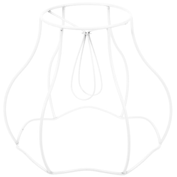VERDANVERSE Sturdy White Metal Lamp Shade Ring for DIY Table Light Projects