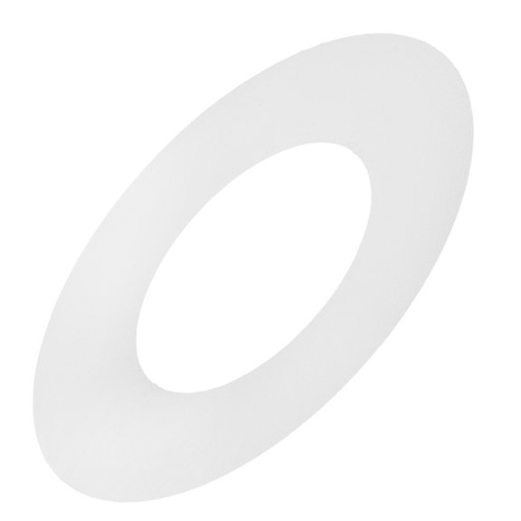 VERDANVERSE White Metal Trim Ring for Lampshade Collar and Circular Light Fixture Replacement