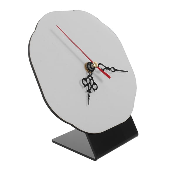 VERDANVERSE White Unfinished Wooden Clock Face for Living Room Decor, Versatile Base for Custom Clocks