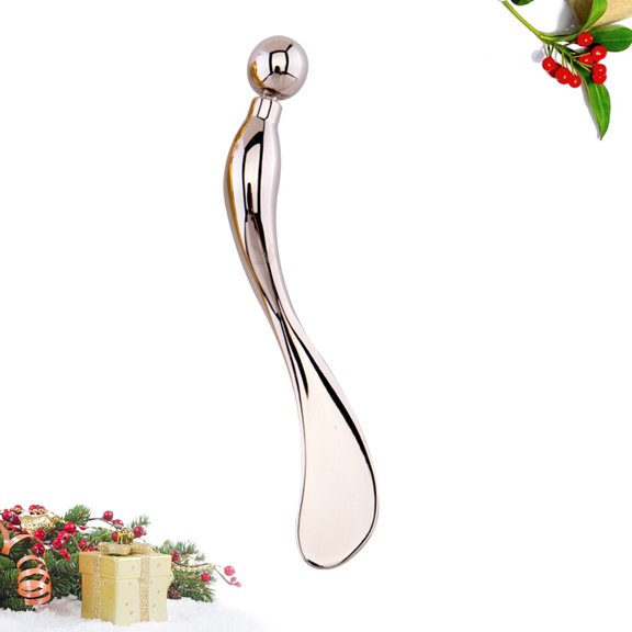 VERDANVERSE Zinc Alloy Eye Cream Spoon for Massage Relieving Eye Fatigue and Promoting Circulation