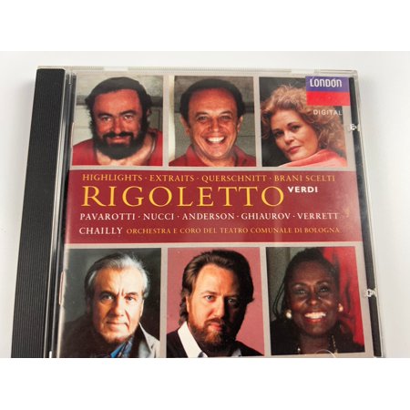 VERDI: Rigoletto (Highlights) CD 1993 London BMG DIRECT CD Pavarotti - Nucci (USED- GOOD)