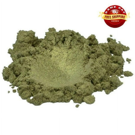 VERDIGRIS GOLD / GREEN LUXURY MICA COLORANT PIGMENT POWDER COSMETIC GRADE 1 OZ