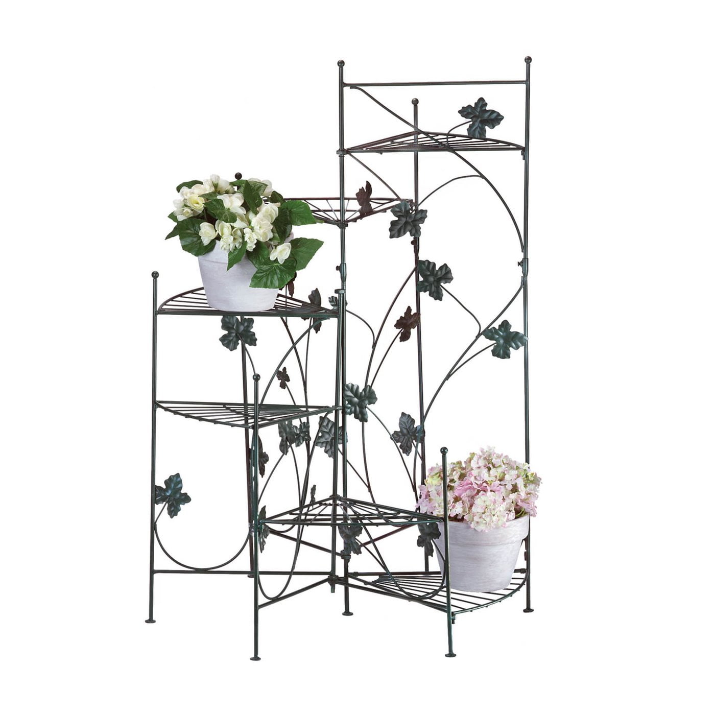Ivy Design Black Iron Staircase Plant Stand