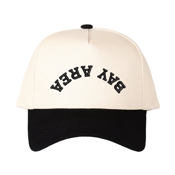 VERGIAC BAY AREA Letter Embroidered Trucker Hat, Unisex Adjustable Snapback Mesh Cap for Daily Commute Travel Outdoor Wear