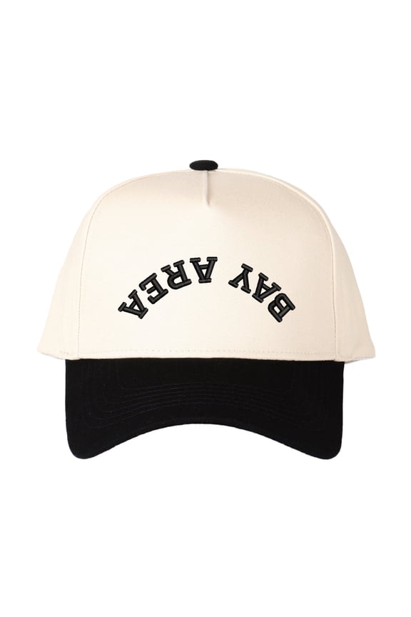 BAY AREA Letter Embroidered Trucker Hat, Unisex Adjustable Snapback Mesh Cap for Daily Commute Travel Outdoor Wear