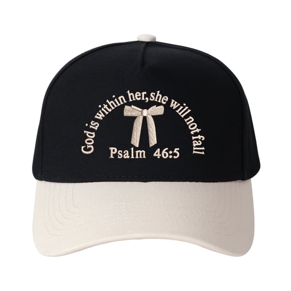 VERGIAC Scripture Letter Embroidered Unisex Trucker Hat, Adjustable Mesh Back Cap