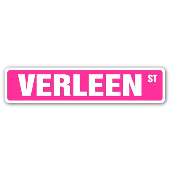 VERLEEN Street Sign Childrens Name Room Sign | Indoor/Outdoor |  36" Wide