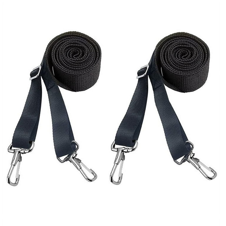 VERMON 1 Pair Adjustable Bimini Top Straps Double End Snap Hook Boat Canopy  Straps Boat Awning Hardware Accessories