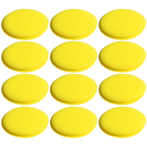 VERMON 12Pcs Car Vehicle Detailing Care Wax Polishing Applicator Cleaning Sponge Pads