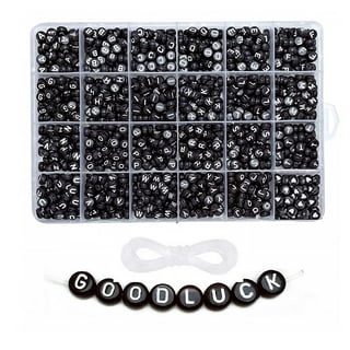 Buy Paracord alphabet letter beads Black K at 123Paracord