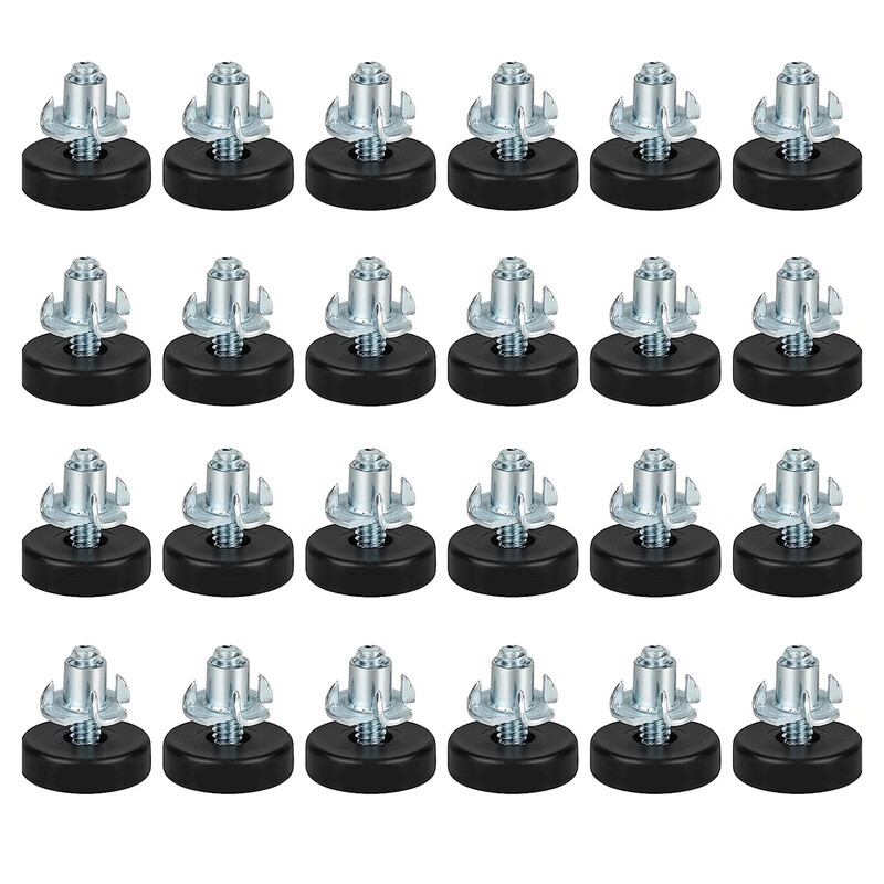 VERMON 24Pcs Thread Furniture Feet Levelers Rustproof Corrosion