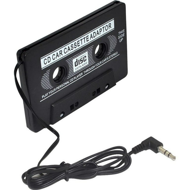 Cassette Tape Adapter 3.5mm AUX Audio Play music iPod DVD CD
