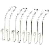 VERMON 4Pcs Car Seat Back Stainless Steel Hook Headrest Mount Bag Hanger Organizer