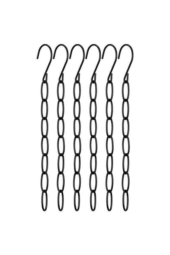 6/10Pcs Metal Chain Clothes Hanger Organizer with 7 Slots Multiple Hangers in One Collapsible Vertical Space Saving Hanger Multifunctional Closet Organizer