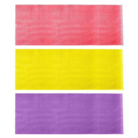 VERMON Bath Sponge,3Pcs Bath Sponge Quick Drying Exfoliating African Long Net Bath Sponge Back Scrubber Daily Use