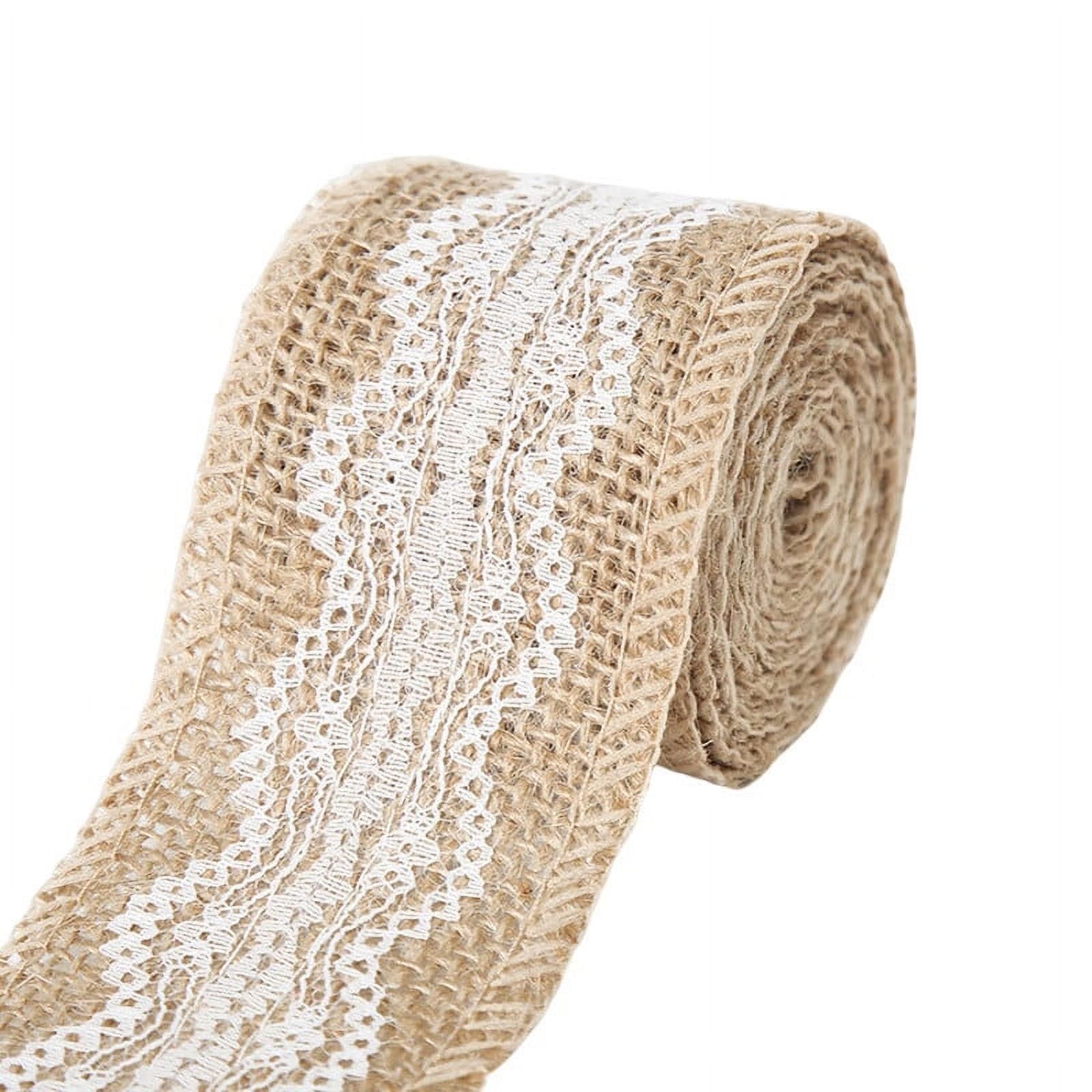 Craft Jute Burlap Ribbon Twine Rope Cord String Pack Roll Tan 2mm Dia 50m  Length