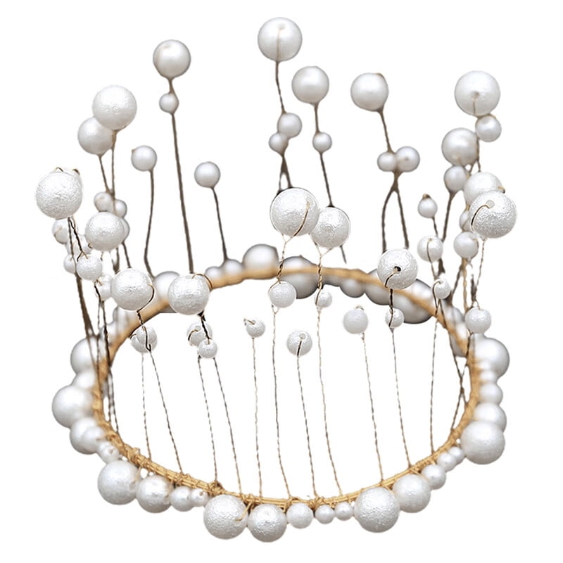 VERMON Cake Topper,Round Handmade Food Grade Cake Topper Artificial