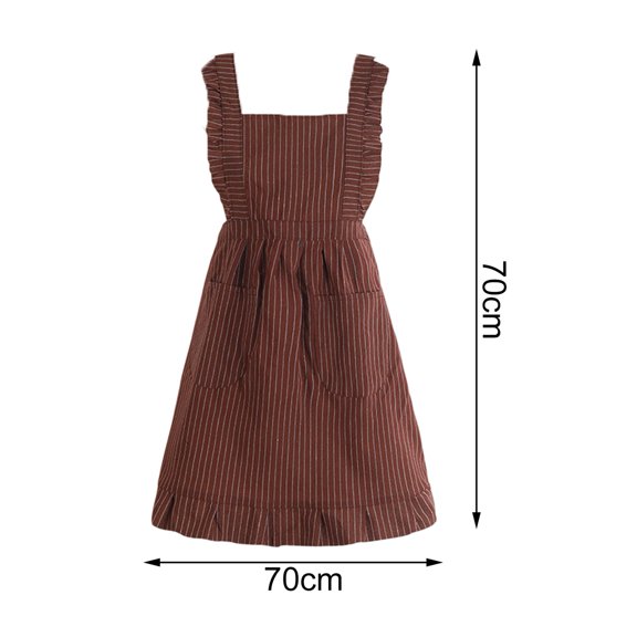 VERMON Chef Apron Waterproof Soft Texture Good Wide Shoulder Strap Cooking Apron