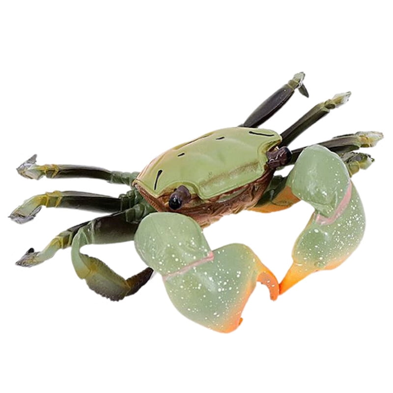 VERMON Crab Figurine,Crab Statue Model Vivid Look Simulated Sea Life