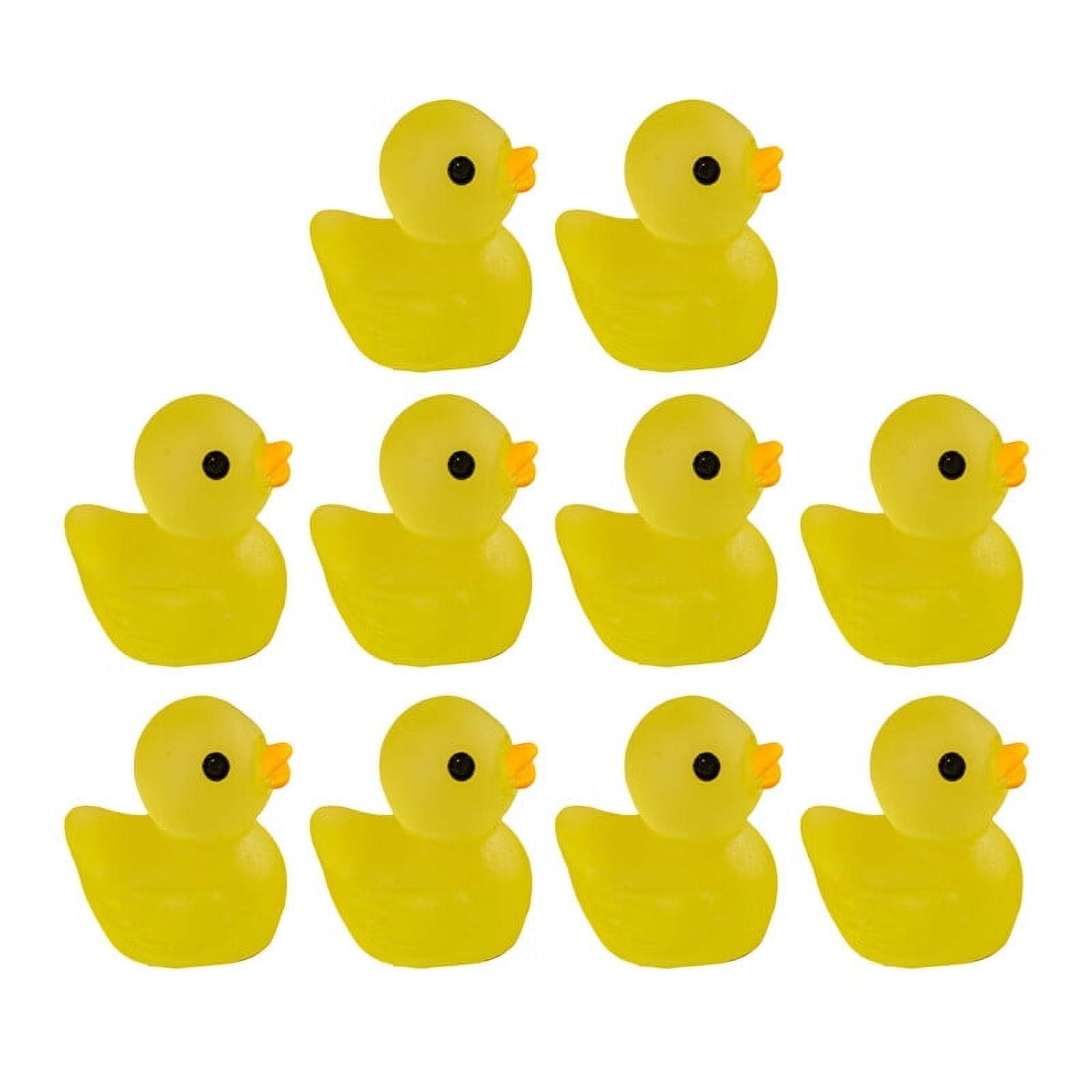 VERMON Duck Ornament,10Pcs Duck Ornament Glow in The Dark Realistic 3D