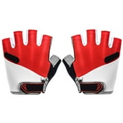 VERMON Extreme sport accessories,1 Pair Men Women Breathable Half Finger Cycling Anti Slip Pad MTB Bike Gloves
