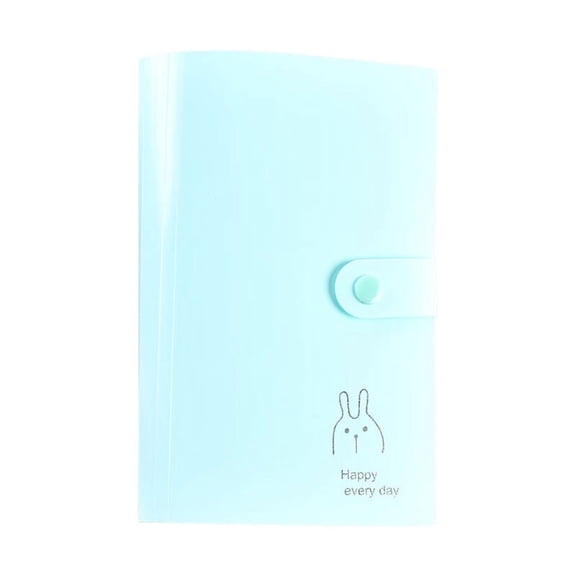 VERMON Jewelry Organizer,Jewelry Storage Book 120 Compartments Clip on Button Closure Clear Print Oblong Shape Necklace Earring Ring Jewelry Display Holder Household Stuff