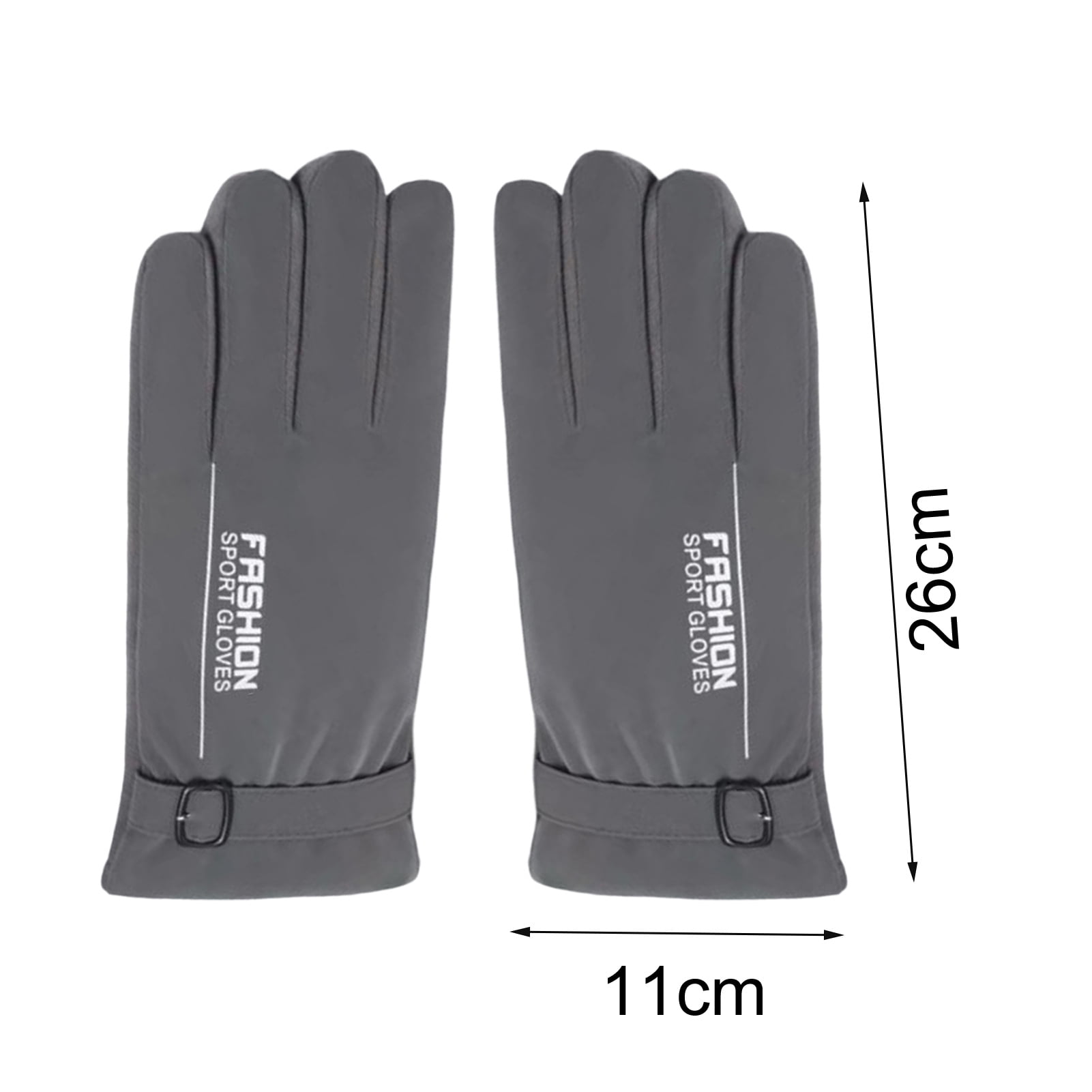 VERMON Men Outdoor Gloves 1 Pair Keep Warm Thick Waterproof Index