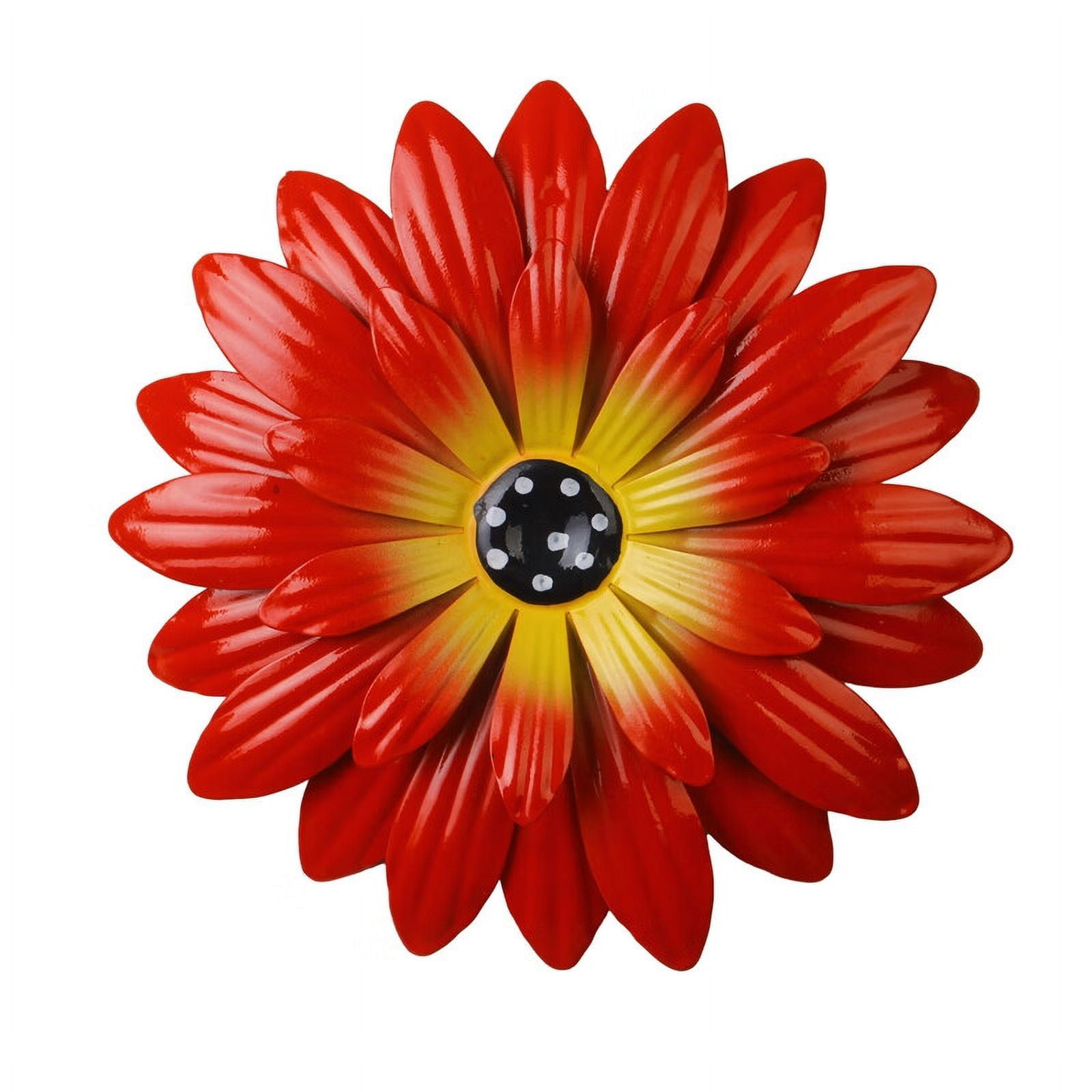 VERMON Metal Sunflower Wall Decor Handmade Multicolored Flower Art for