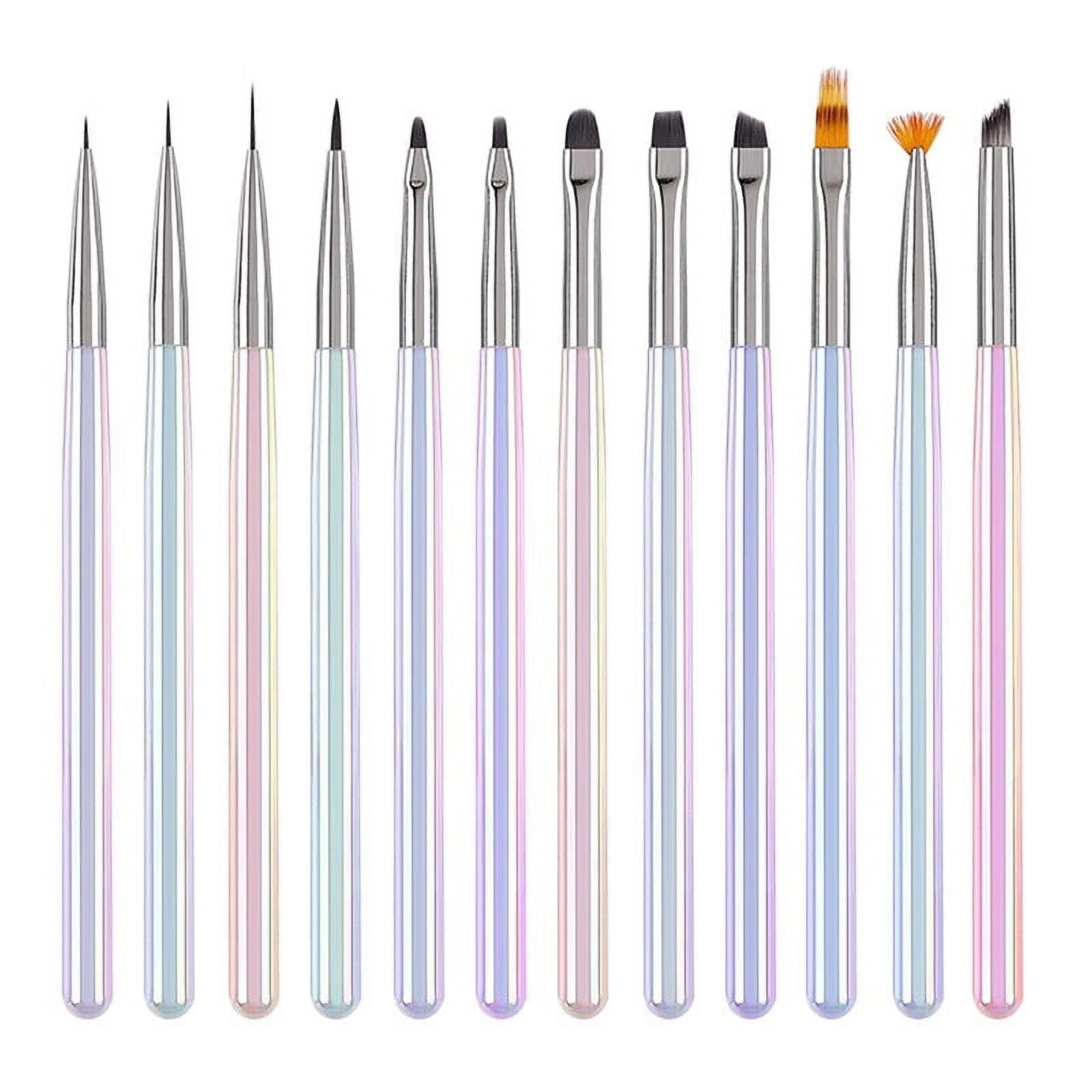 VERMON Nail Art Pen,12Pcs/Set Nail Art Pen Comfortable Grip Acrylic