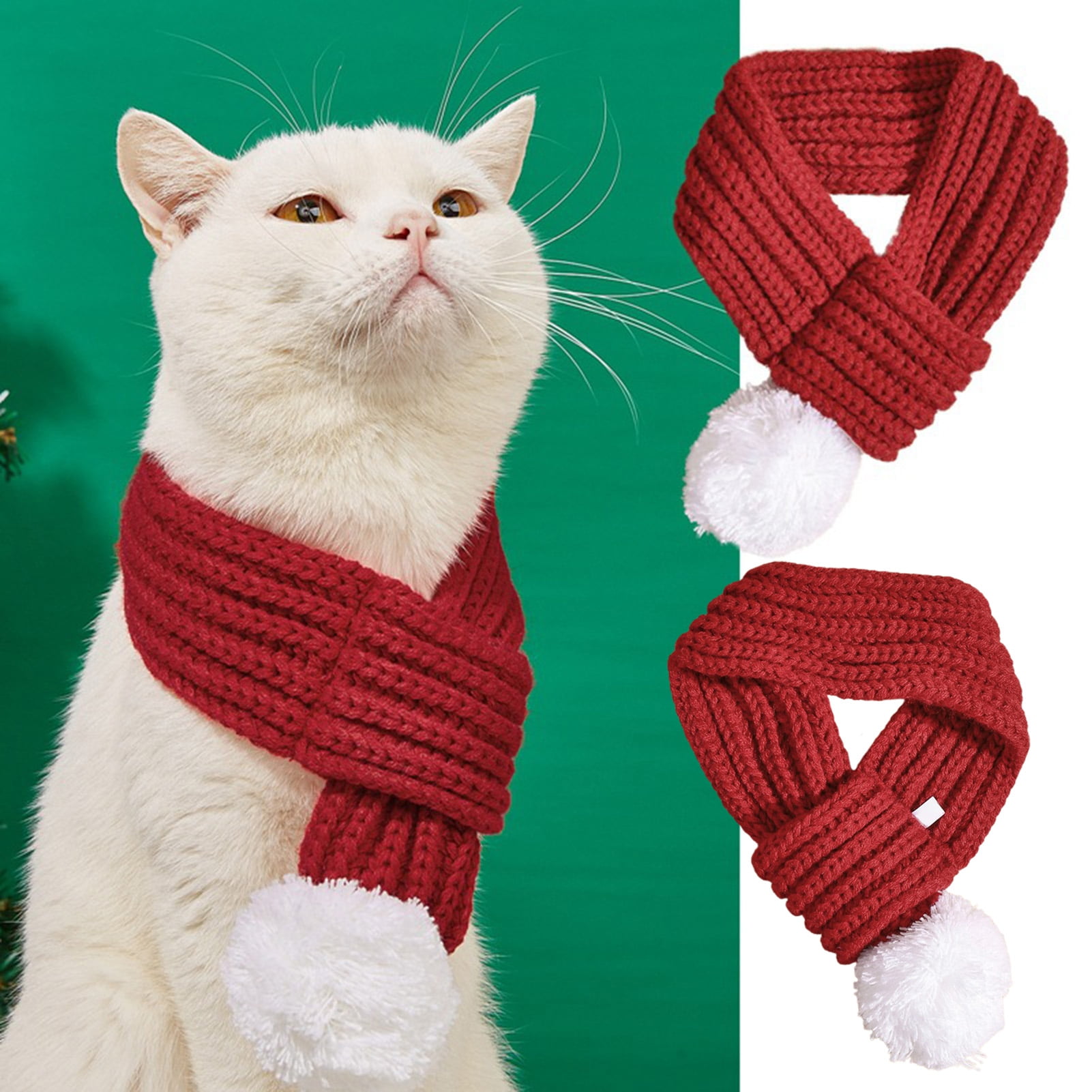 Cat top dog scarf