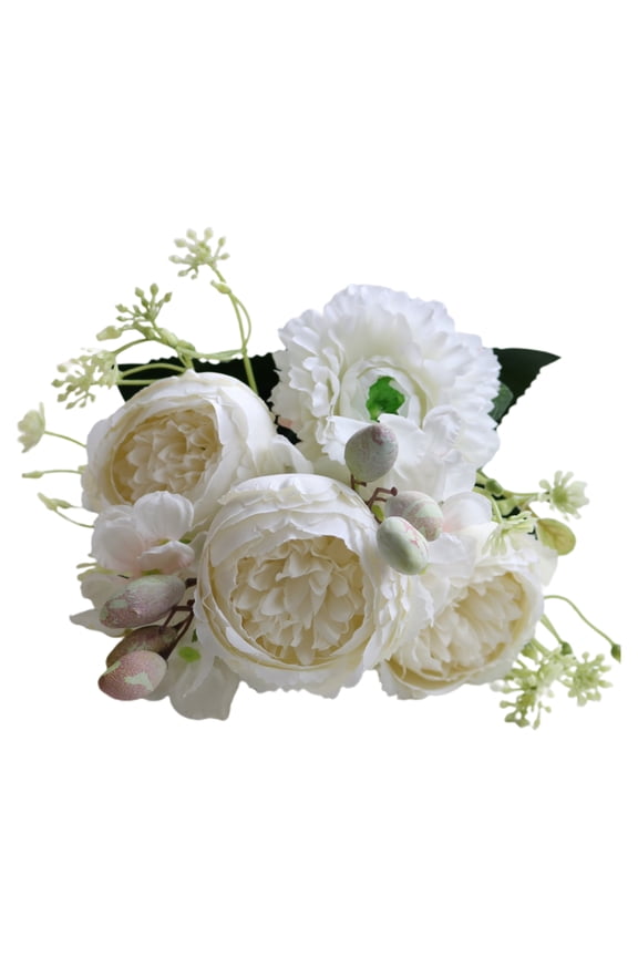 Simulation Flower UV-resistant Waterproof Useful Vintage Style Artificial Hydrangea