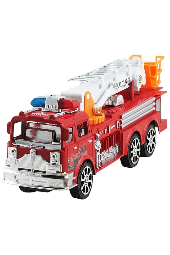 Simulation Ladder Truck Firetruck Toy Educational Vehicle Model for Kids Boys