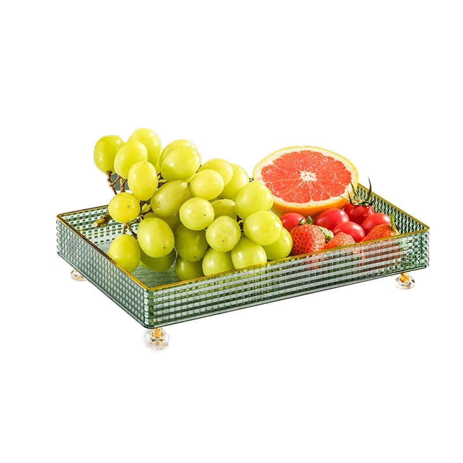 VERMON Snack Box,Fruit Tray Luxury Shape Textured Healthy