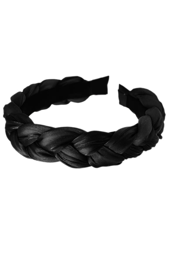 Solid Color Plaited Twist Braid Hair Hoop Fashion Women Headband Headdress