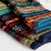 VERMON Women Leg Warmers Winter Warm Long Boot Knee High Knit Crochet Sock