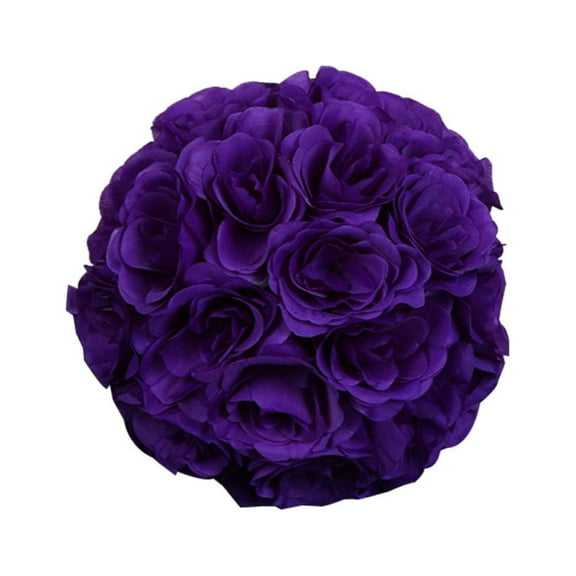 VERMON hot selling Wedding Supplies, 7inch Silk Flower Kissing Ball Artificial Rose Wedding Party Pomander Decoration