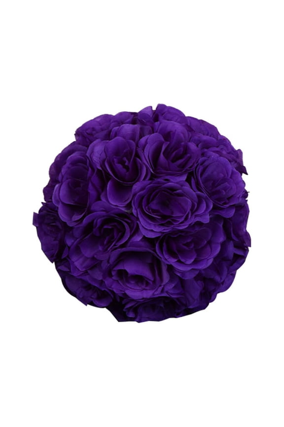 hot selling Wedding Supplies, 7inch Silk Flower Kissing Ball Artificial Rose Wedding Party Pomander Decoration