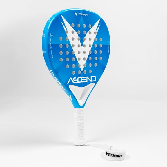 VERMONT Ascend Padel Racket  Premium Carbon Fiber & Fiberglass Racket for Beginner and Intermediate Players