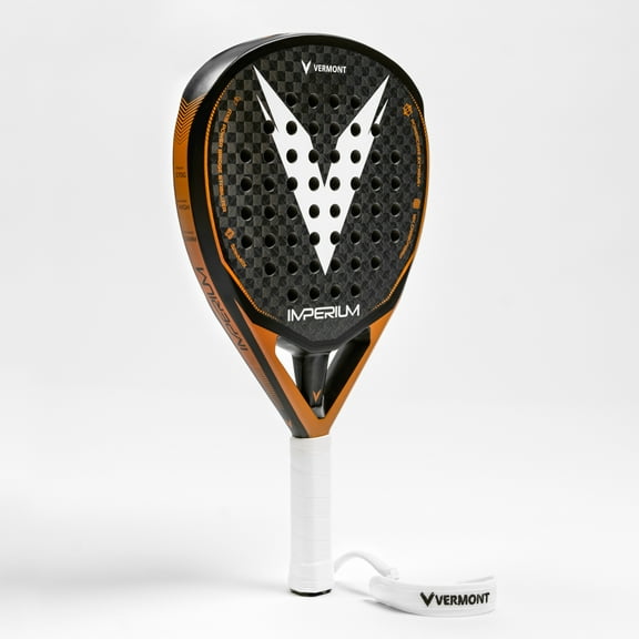 VERMONT Imperium Padel Racket Professional Full-Carbon with Spin Max 3D Texture Face