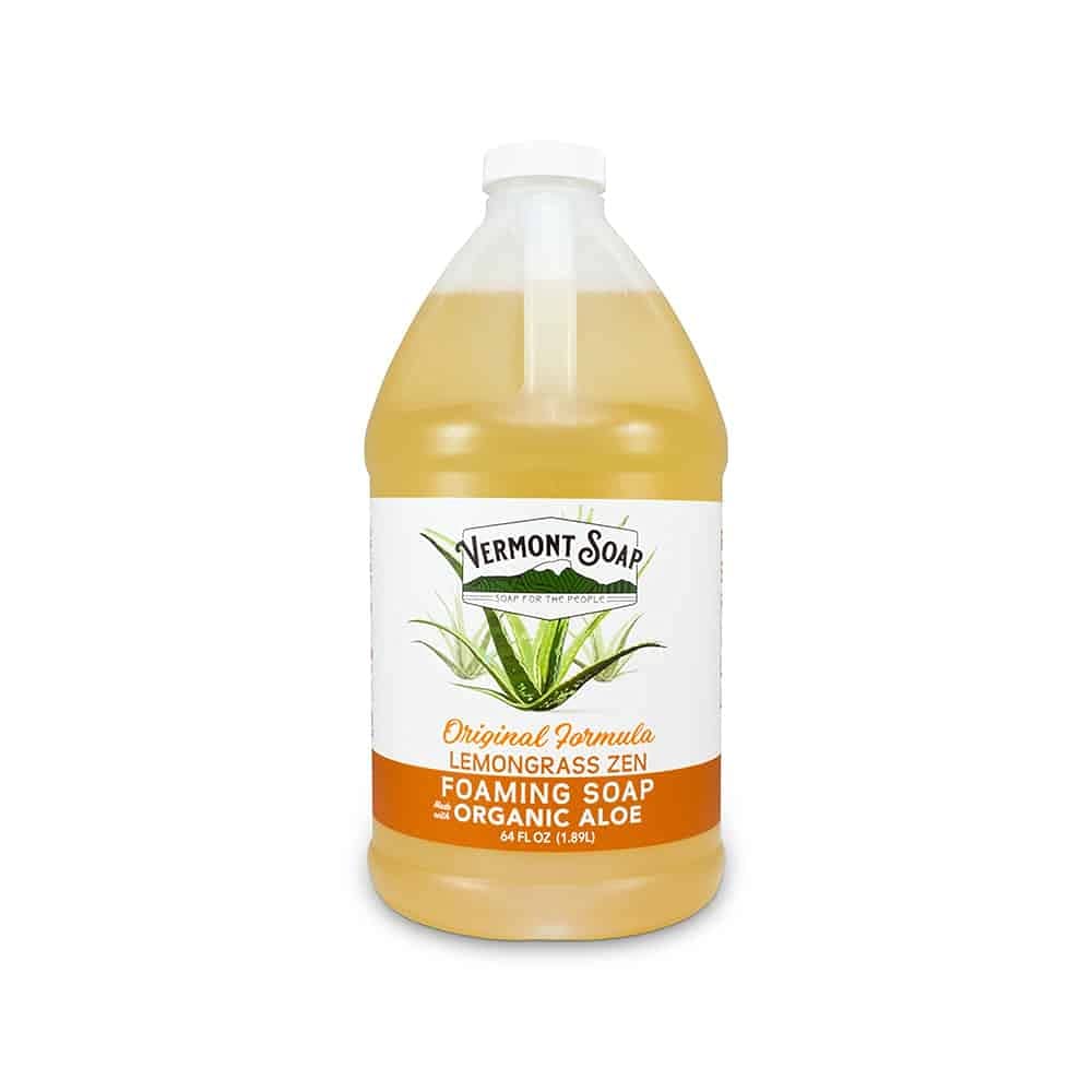 VERMONT SOAP Organic Lemongrass YPF5 Zen Foaming Hand Soap Natural