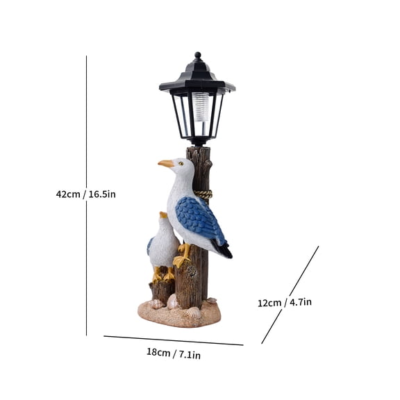 VERNIDO Solar Garden Light, Choose One from 25 Styles, Resin Animal Statue Outdoor Lawn Lamp, Waterproof Pathway Light Yard Art Decor for Patio Porch Garden Walkway