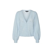VERO MODA Kana Cardigan with Imitation Pearl Trim Blue Bell S