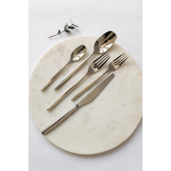 VERONA Mirror Silver Flatware Set for 2, 10-Piece 18/10 Stainless Steel