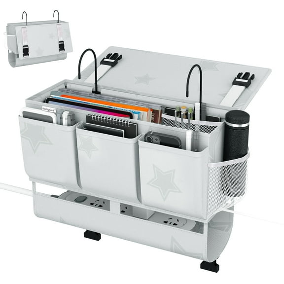 Bedside Storage Bag Hanging Organizer for Bunk and Hospital