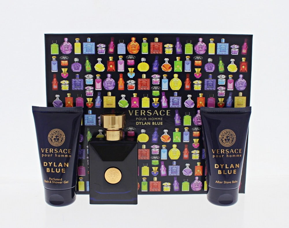 VERSACE DYLAN BLUE(M)2021(H/B)3PC SET(1.7oz edt sp,1.7oz after shave balm,1.7oz bath&shower gel)