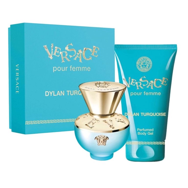VERSACE Dylan Turquoise 2 pc GIFT SET ( 3.4oz EDP Spray + 